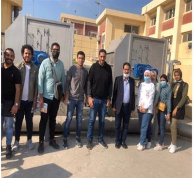 صورة جماعية في محطة تنقية بورسعيد 1